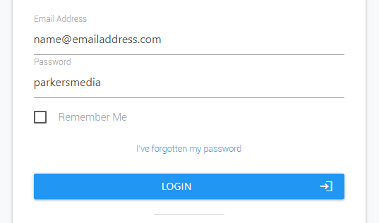 Login Screen with Password